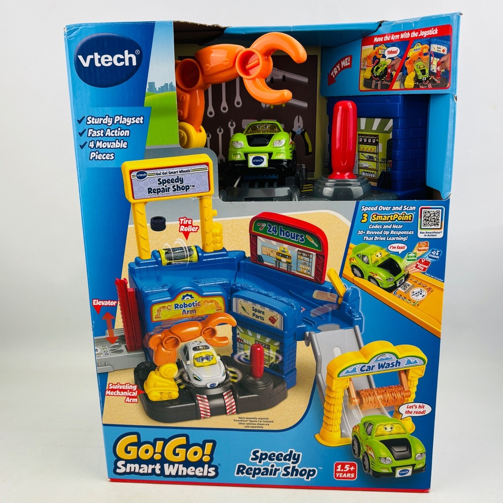 VTech Go!‎ Go! Smart Wheels Speedy Repair Shop Playset w/ Sports Car Interactive